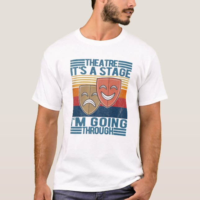 Camiseta Teatro É uma Palco que vou passar por homens (Frente)