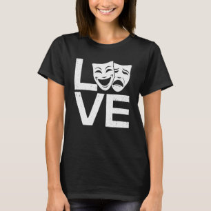 Camiseta Teatro Engraçado Arte Para Homens Teatro Mulheres