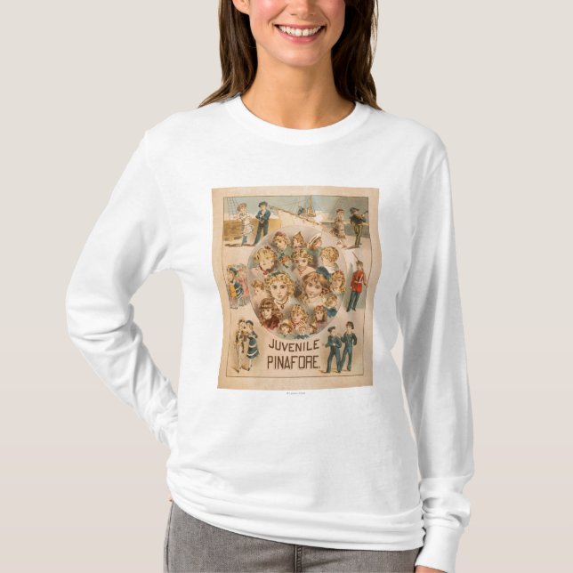 Camiseta Teatro juvenil 2 do Pinafore da New York de (Frente)