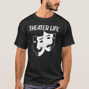 Camiseta Teatro legal para Homens Drama Ator Comedy Trag