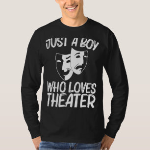 Camiseta Teatro legal para Meninos Drama Ator Comedy Trag