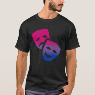Camiseta Teatro LGBTQ do Orgulho Bi Sutil Bissexual e