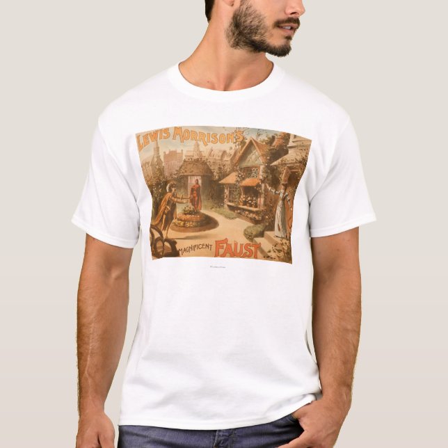 Camiseta Teatro magnífico de Faust de Lewis Morrison (Frente)