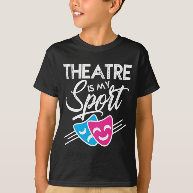 Camiseta Teatro Máscara Humor Drama (Frente)