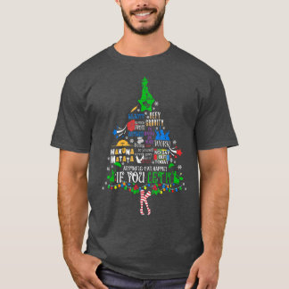 Camiseta Teatro Musical da Broadway Árvore de Natal Engraça
