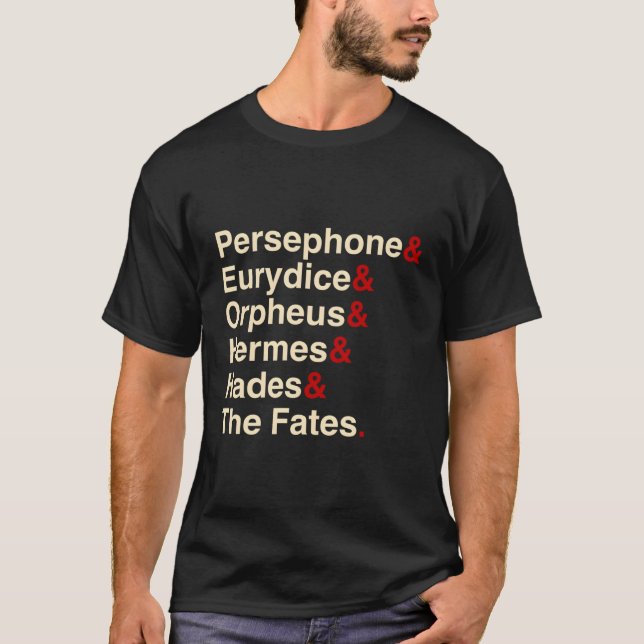 Camiseta Teatro Musical De Hades Orfeus E Eurydice (Frente)