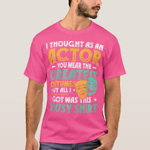 Camiseta Teatro Musical de Ópera de Drama Atores Palco Ato