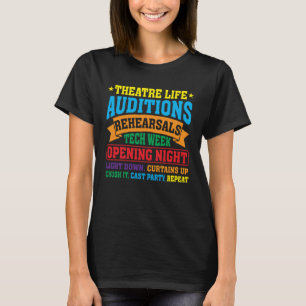Camiseta Teatro Musical do Ator do Nerd de Teatro Thespian