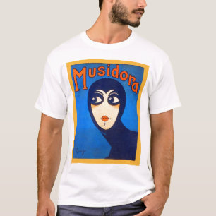 Camiseta Teatro retro Musidora Jeanne Roques das mulheres