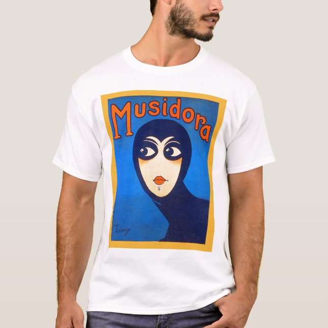 Camiseta Teatro retro Musidora Jeanne Roques das mulheres (Frente)