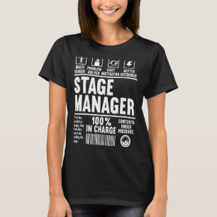 Camiseta Teatro técnico da Tripulação do Palco do Gerenciad