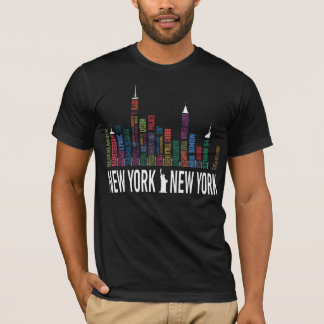 Camiseta Teatros de Broadway - t-shirt da skyline de New