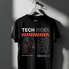 Camiseta Tech Noir Cyberpunk Andróide