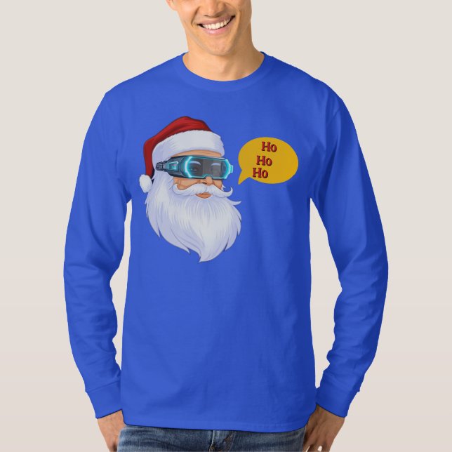Camiseta Tech Santa's Merry Christmas T-Shirt (Frente)