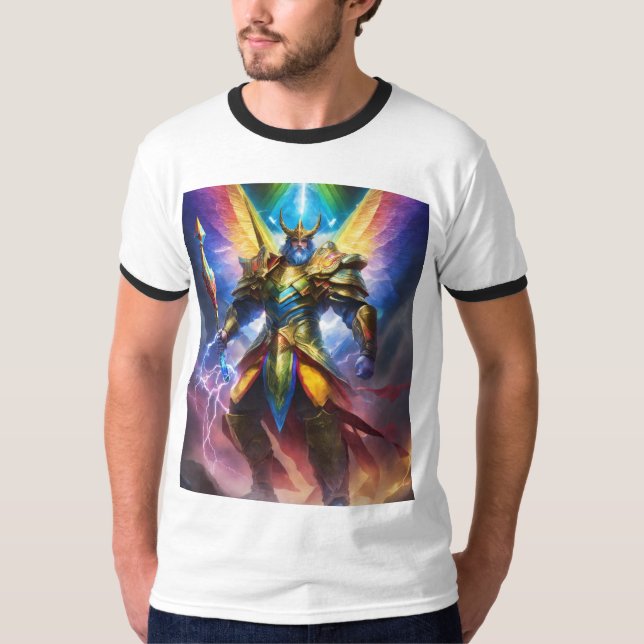 Camiseta "Tech Seraph: Onde os Guerreiros Digitais se Unem" (Frente)