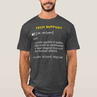 Camiseta Tech Support Definition Funny Computer Geek