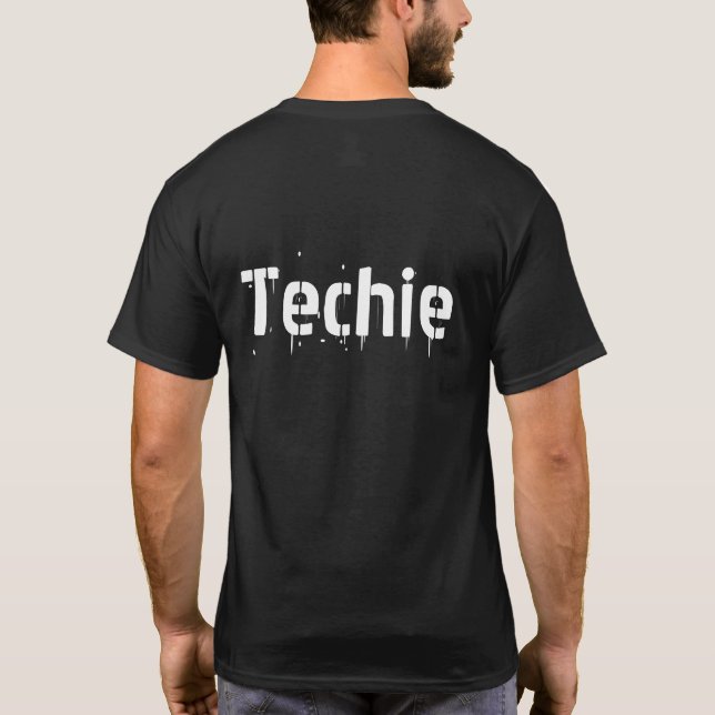 Camiseta Techie (traseiro) (Verso)