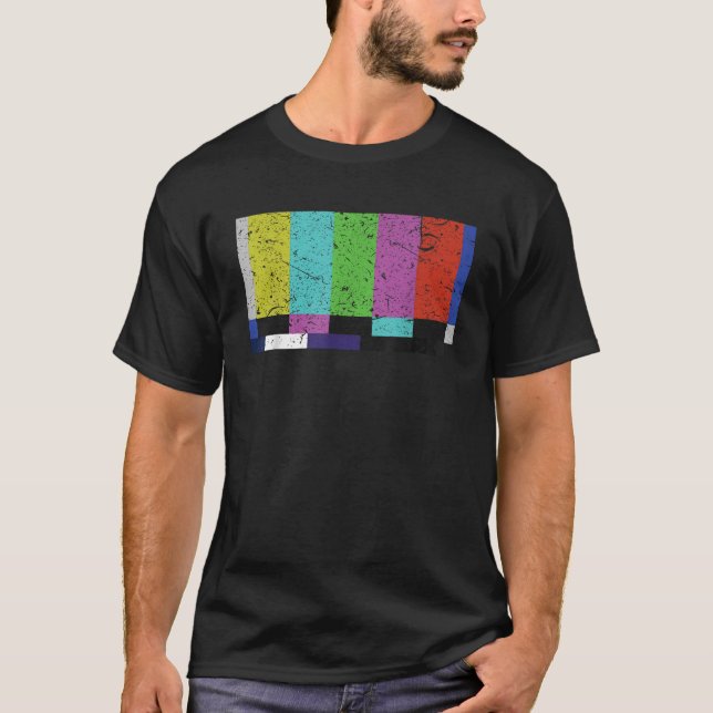 Camiseta Technical Analog No Signal Screen Retro Television (Frente)