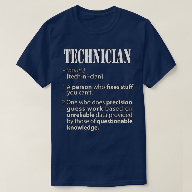 Camiseta Technician  (Frente do Design)