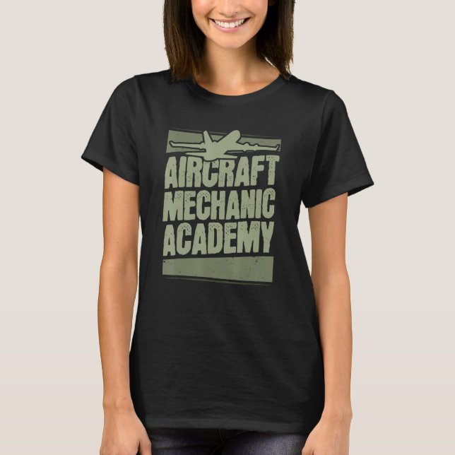 Camiseta Technician Academy Engineer  Aircraft Mechanic (Frente)