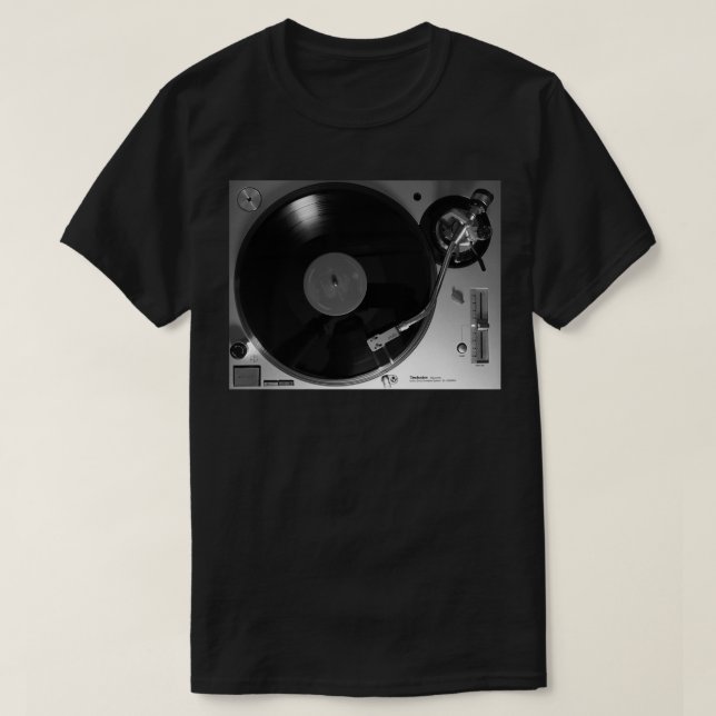 Camiseta Technics SL-1200GR Turntable Art Impressão (Frente do Design)