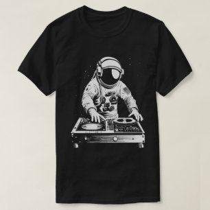 Camiseta Techno Astronaut DJ Disco Electronic EDM Music
