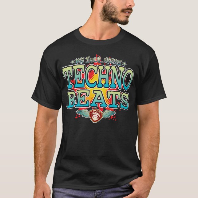 Camiseta Techno Beats Soul T-Shirt (Frente)