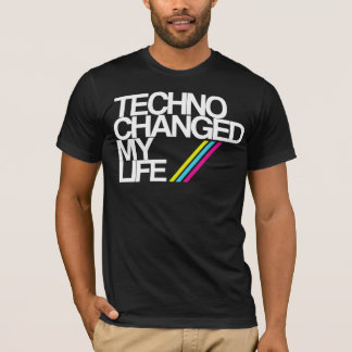 CAMISETA TECHNO CHAGED MINHA VIDA!!! NO PRETO AGORA!!