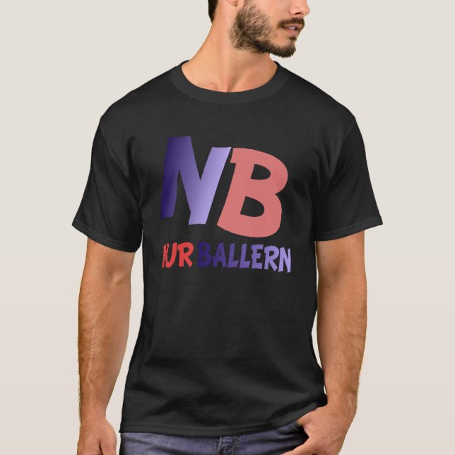 Camiseta Techno dizendo Saufen Padre Day Nur Ballern Germ (Frente)