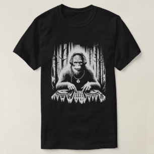 Camiseta Techno DJ Bigfoot Disco Eletrônico EDM Música Engr