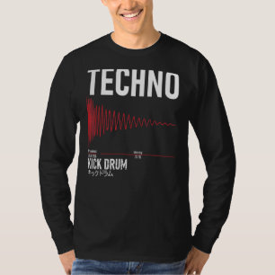 Camiseta Techno Kick Drum キ ラ ド ク Sincronthesizer