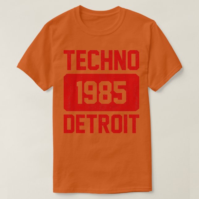 Camiseta Techno Music 1985 Vintage (Frente do Design)