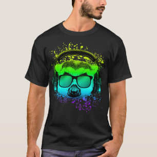 Camiseta Techno Music DJ Gift Ravers EDM Monkey Lemur