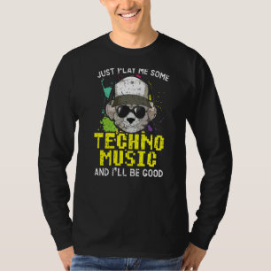 Camiseta Techno Music Trance Raver Headbanger Edm House Mu
