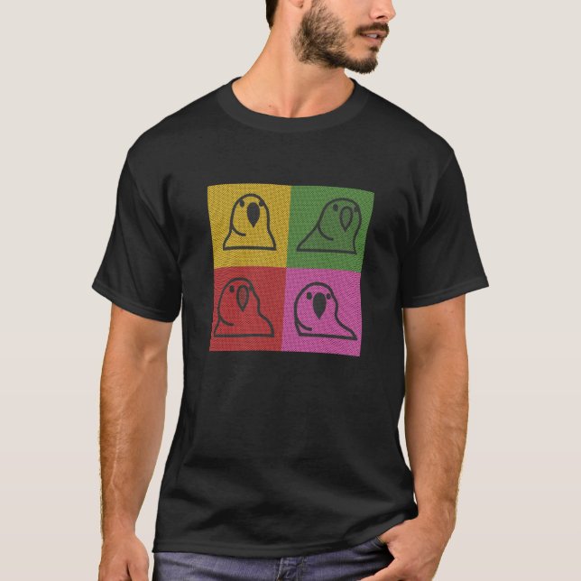 Camiseta Techno Party Parrot Pop Art (Frente)