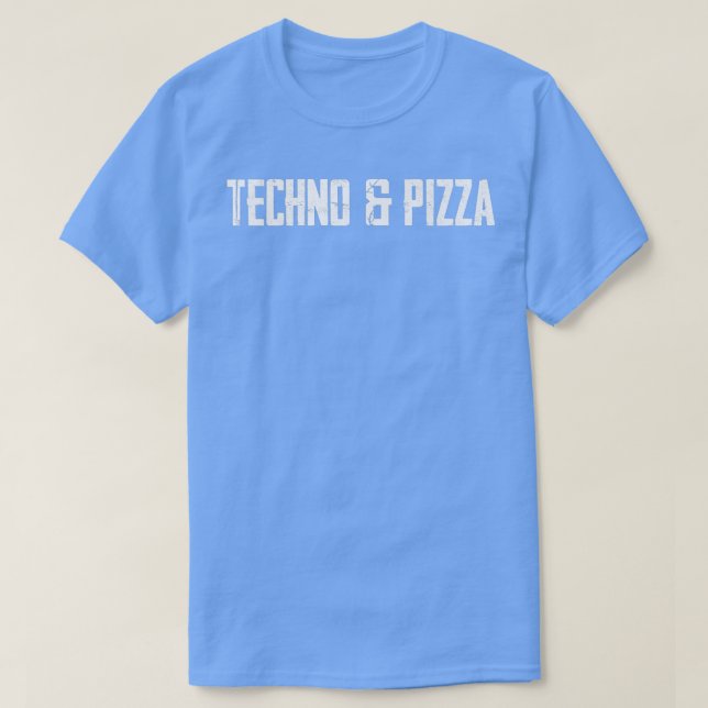 Camiseta Techno & Pizza 1654 (Frente do Design)