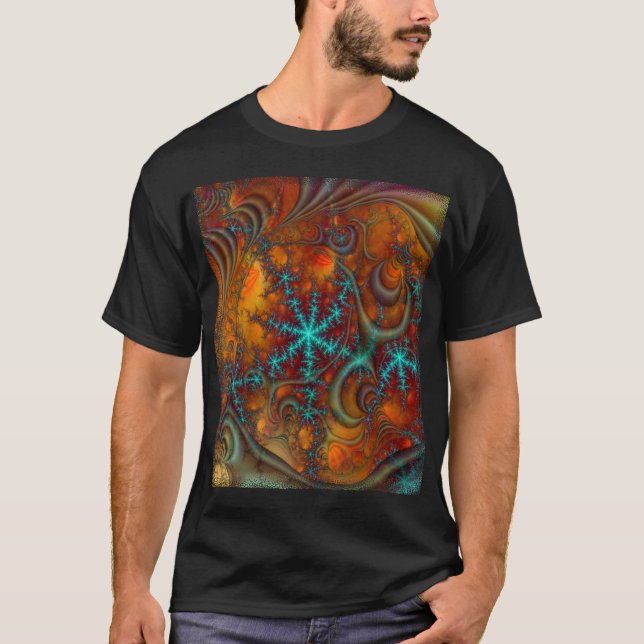 Camiseta Techno Psychedelic Fractal (Frente)