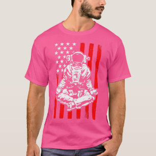 Camiseta Techno Rave EDM Festival Trippy Yoga Astronauta EU