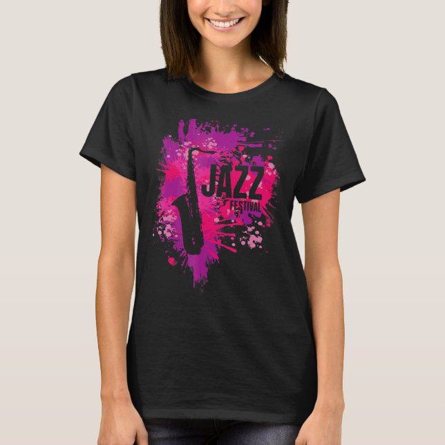 Camiseta Techno Trance House Dance Music Dj Ridim Jazz Fest (Frente)