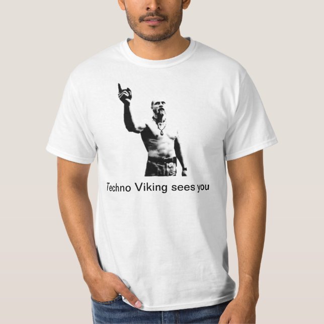 Camiseta Techno Viking vê você (Frente)