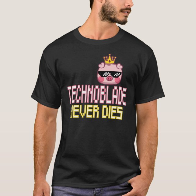 Camiseta technoblade nunca morre Kids T-Shirt (Frente)