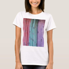 Camiseta Tecido Colorido Estampado