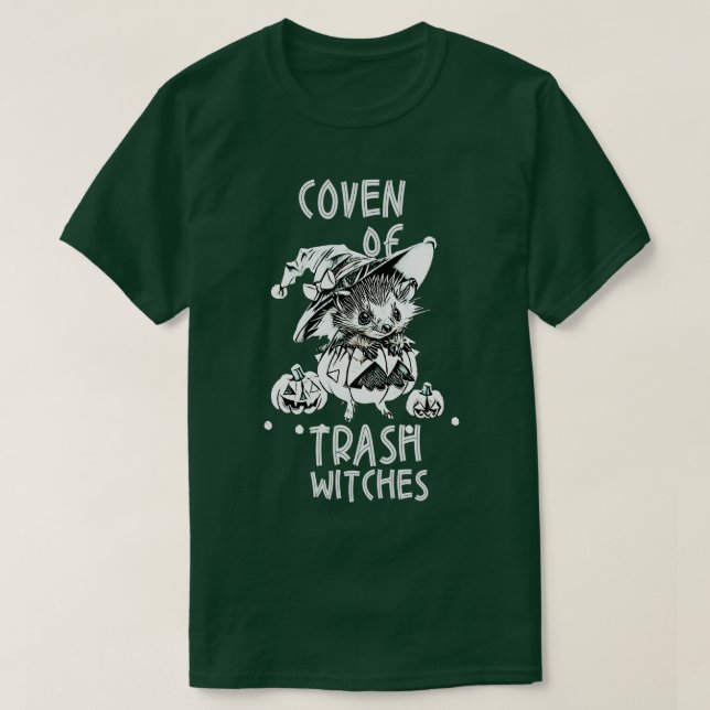 Camiseta Tecido De Bruxas De Lixo (Frente do Design)