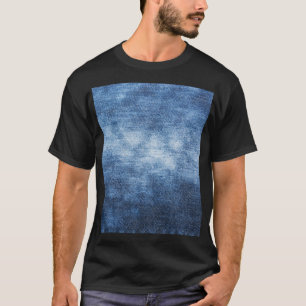 Camiseta tecido denim vestido, fundo texturizado.