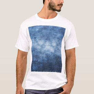 Camiseta tecido denim vestido, fundo texturizado.