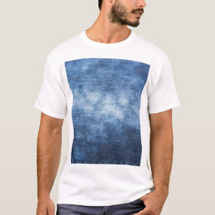 Camiseta tecido denim vestido, fundo texturizado.
