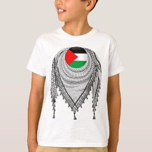 Camiseta Tecido Tradicional do Keffiyeh Scarf Palestino