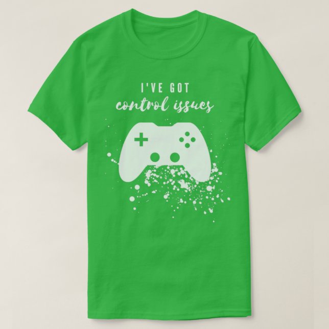Camiseta Tecla de problemas de controle (Frente do Design)