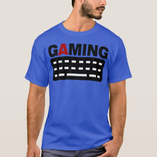 Camiseta teclado de jogos pc jogador rapaz amigo