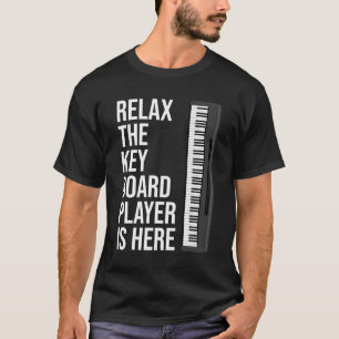 Camiseta Teclado Engraçado Presente Relaxe O Jogador Do Tec